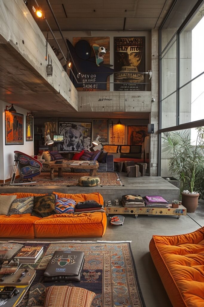 Skater-Inspired Living Room