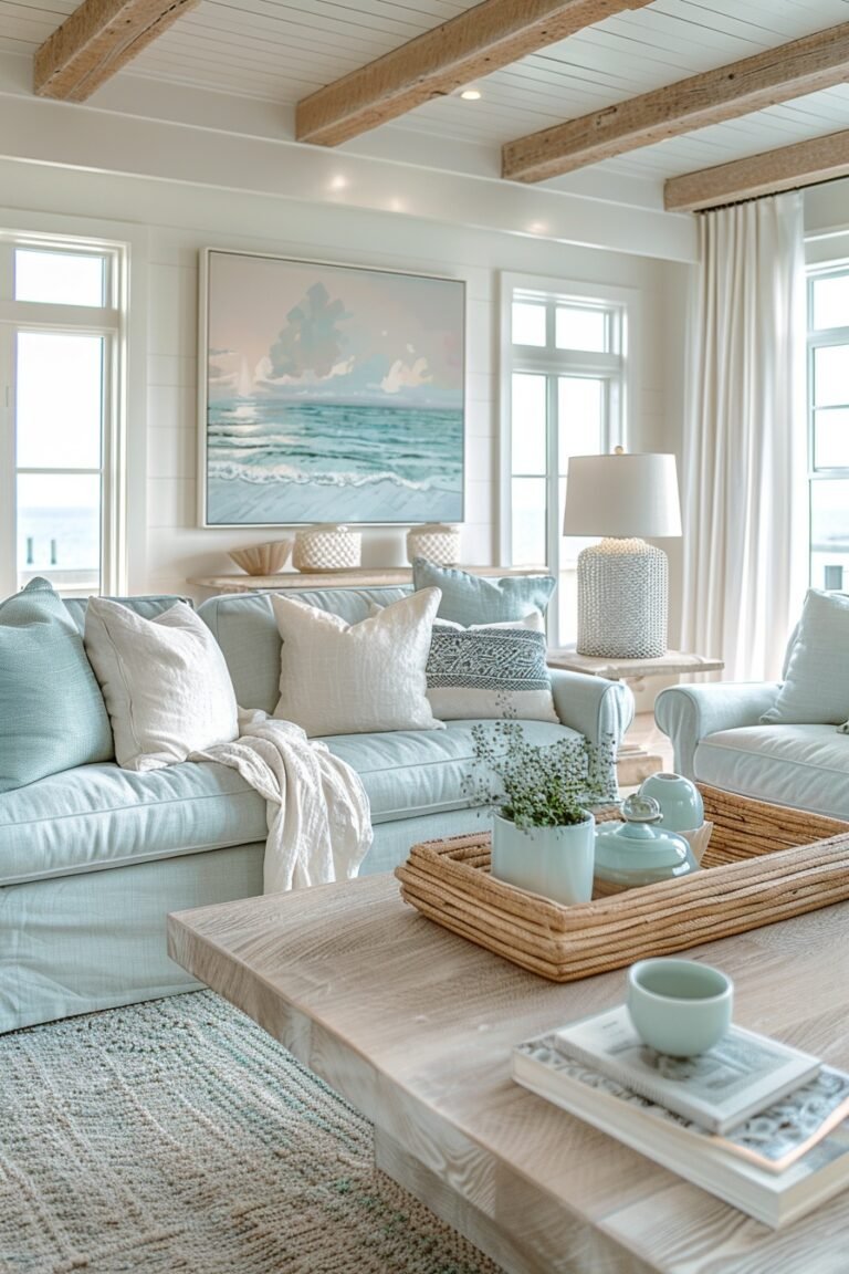29 Coastal Modern Living Room Ideas For A Contemporary Beach Vibe ...
