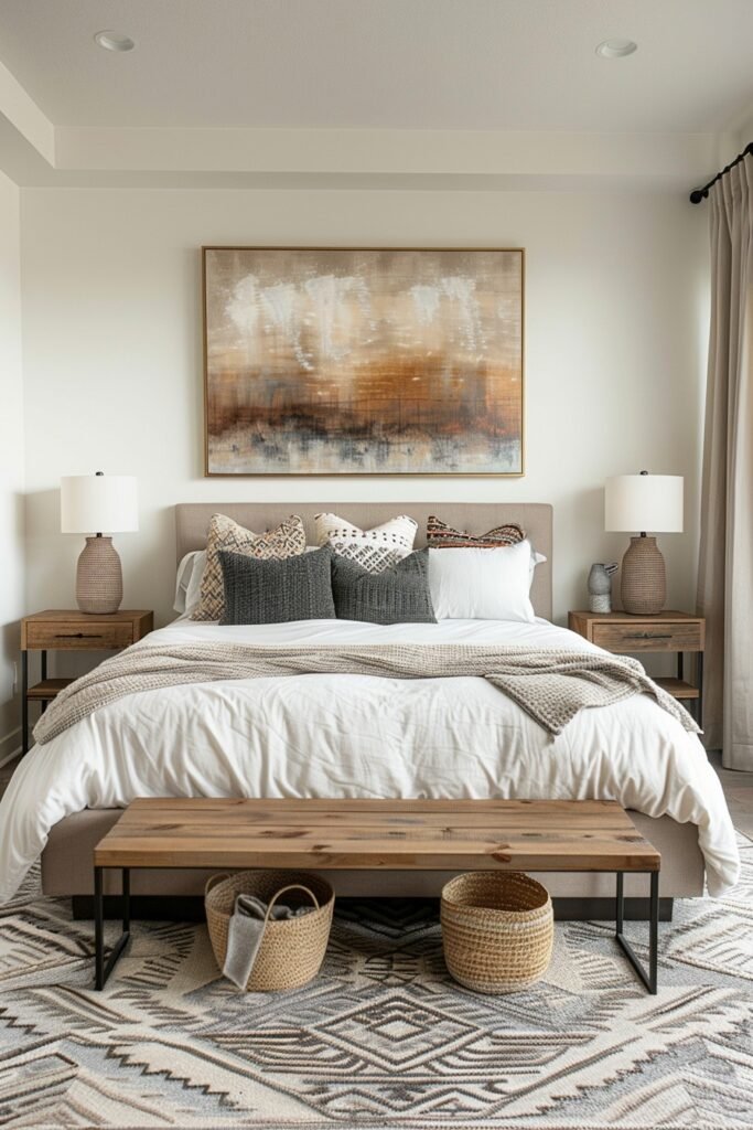 Sophisticated Boho Luxe: Bedroom Layout Ideas