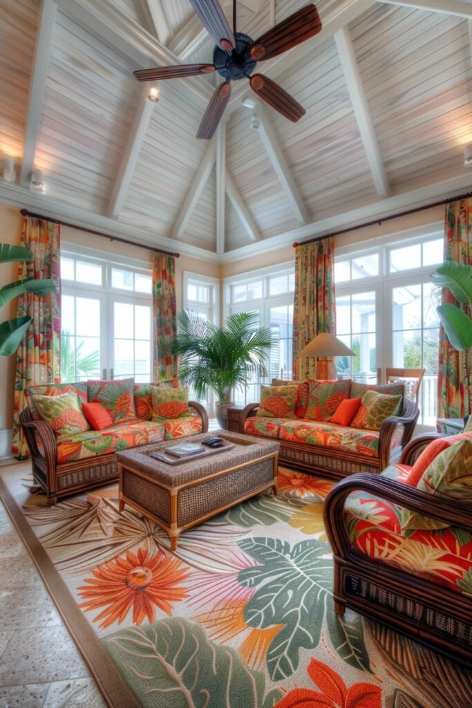 Tropical Island Living Room