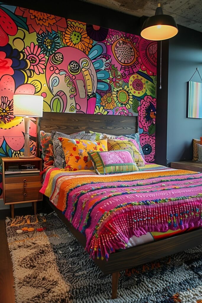 Vivid Mural Bedroom