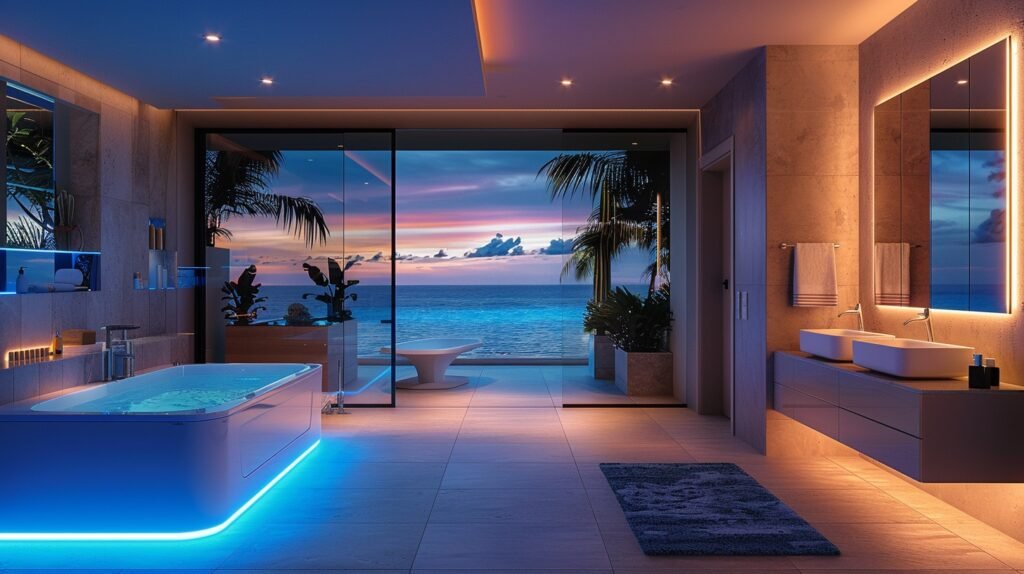 coastal bathroom lighting ideas