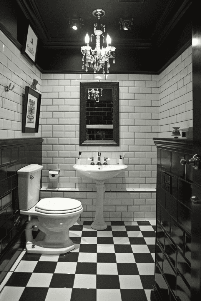 Art Deco Elegance in Small Bathrooms