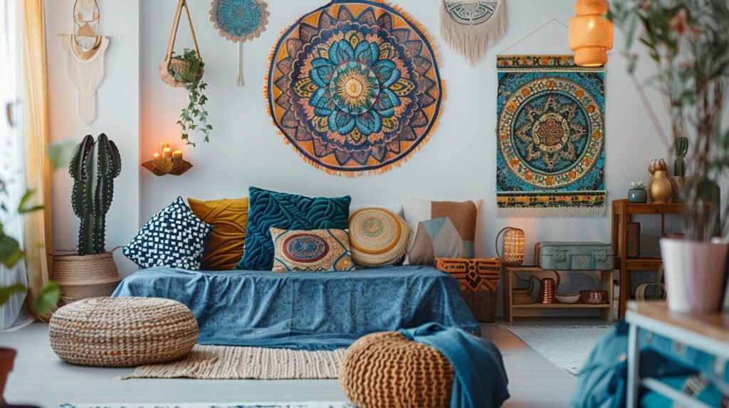 Blue And Yellow Boho