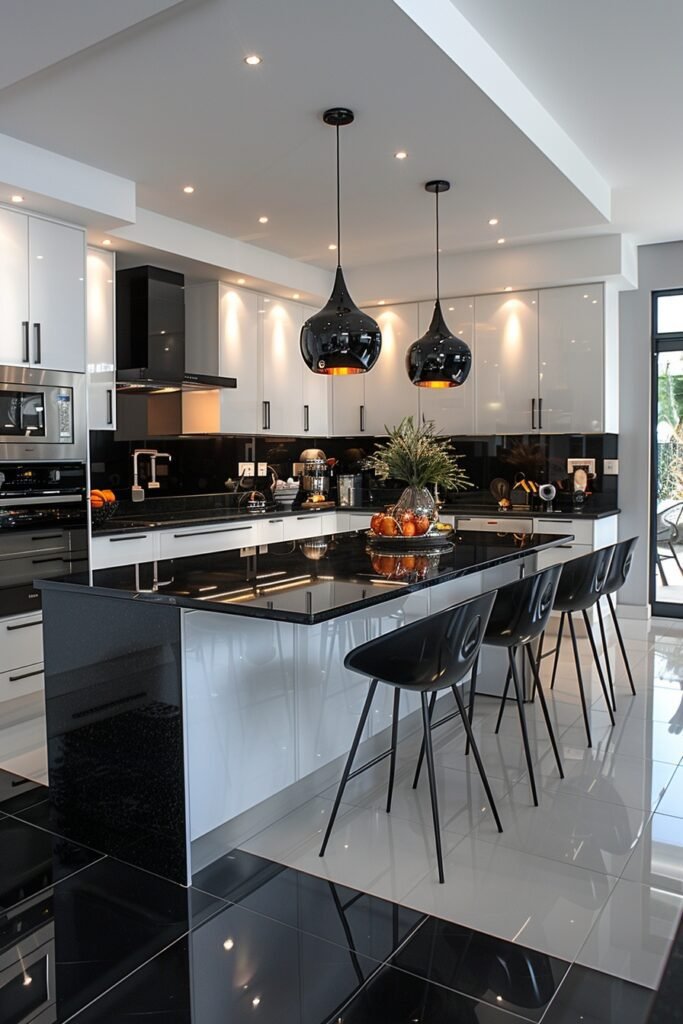 Bold Contrast Design Kitchens