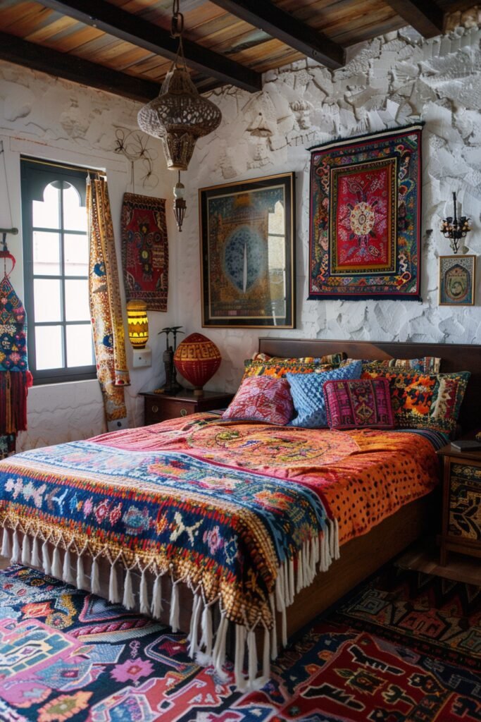 Bold Patterned Gypsy Boho Bedroom