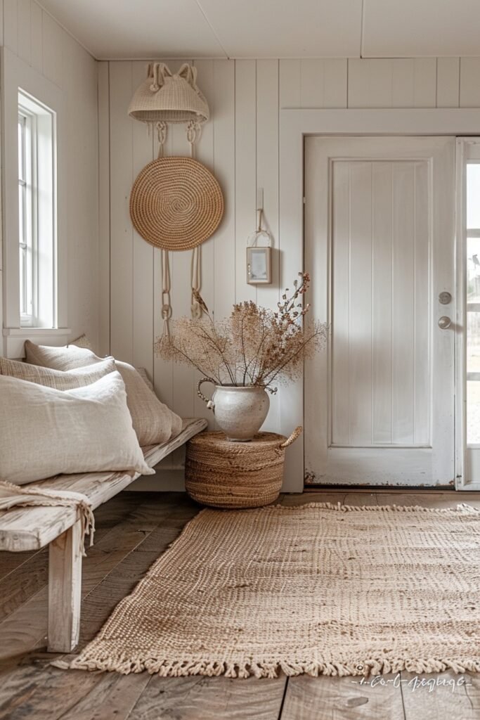 Calm Boho Entry Space