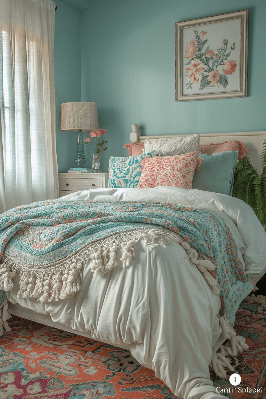 29 Blue Boho Girls Bedroom Ideas: Create A Dreamy And Artistic Space ...