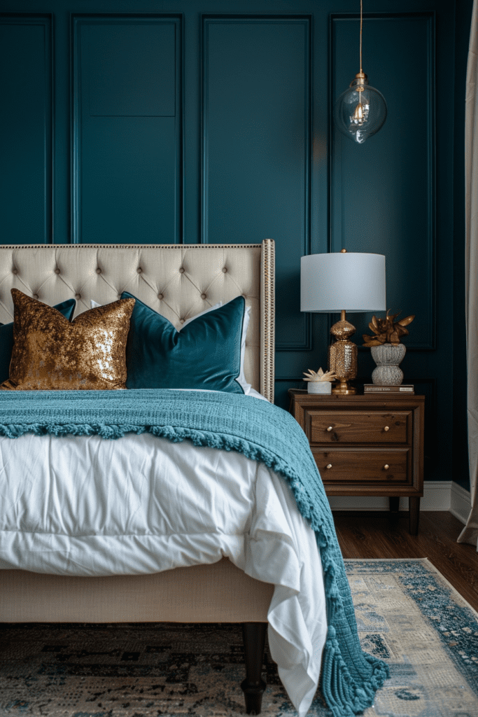 Charming Teal Bedroom