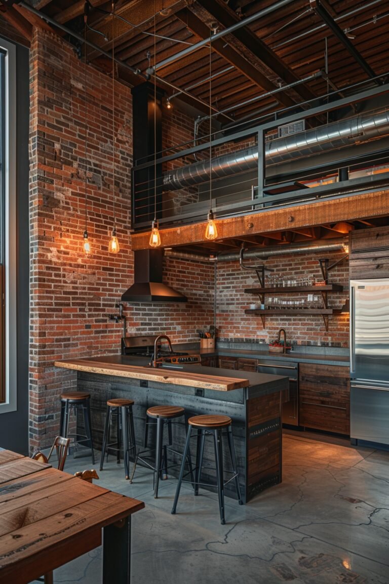 29 Tiny Apartment Kitchen Decor Ideas: Maximize Your Function In A ... - Rustic Industrial Studio Apartment Kitchen Ideas