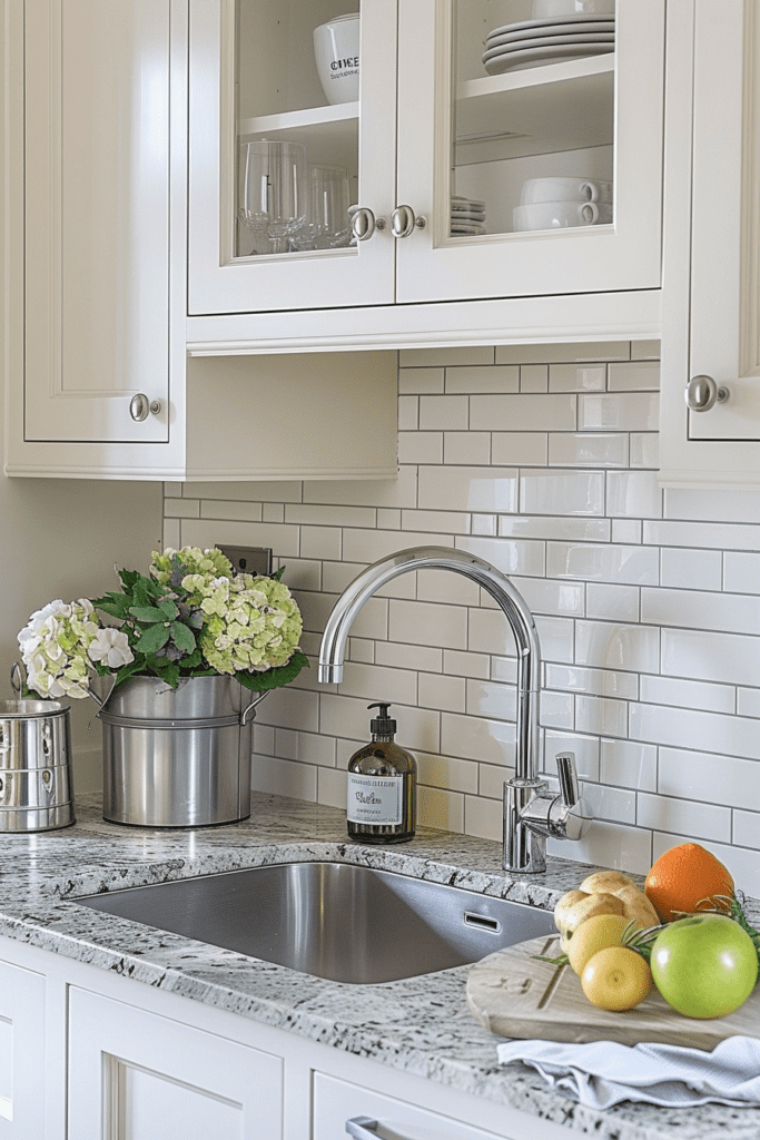 Classic Elegance in a Compact Kitchen