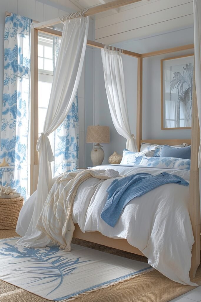 Coastal Retreat Canopy Bed