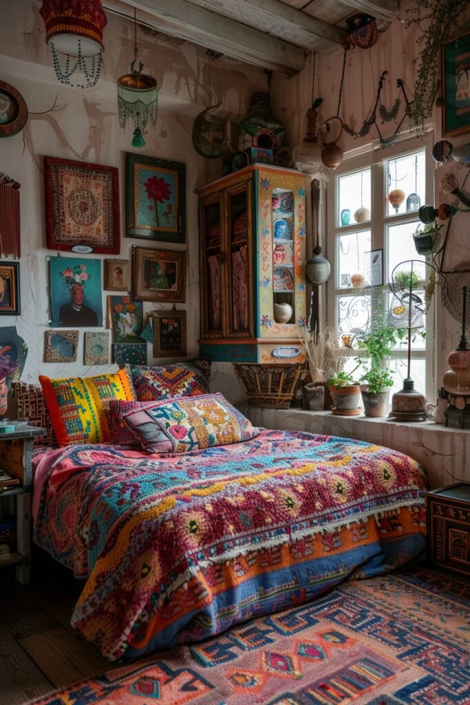 Creative Gypsy Boho Bedroom Space