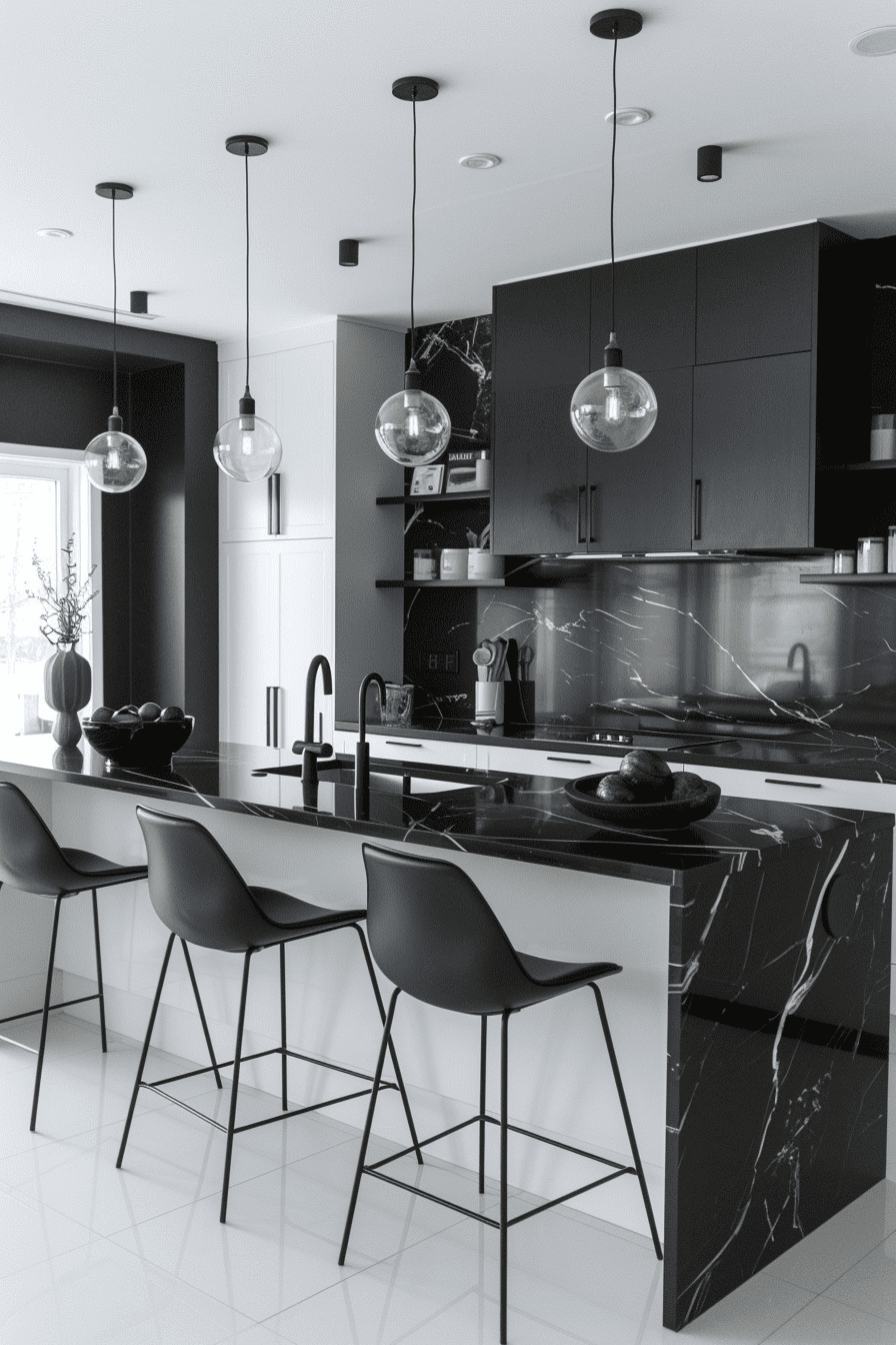 29 Black And White Modern Kitchen Ideas For A High-End And Contemporary Look - Learn California