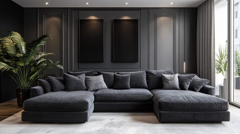 29 Dark Grey Couch Living Room Ideas For A Timeless Aesthetic - Learn ...