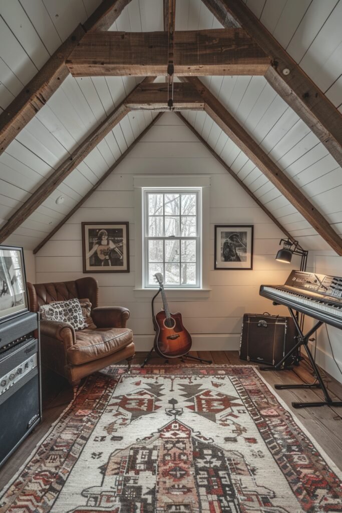 Dedicated Attic Music Room