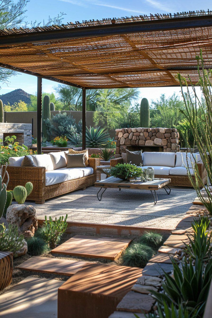 Photo inspiration: Millet Inspired Living Spaces Reference: 29 Outdoor Living Room Ideas To Elevate Your Backyard