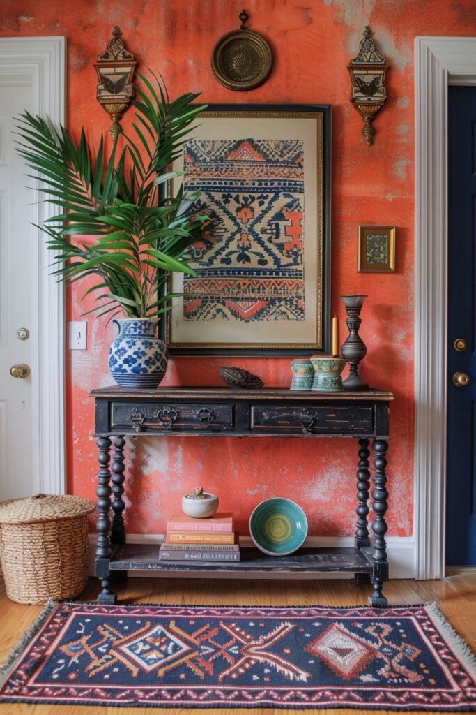 Diverse Boho Foyer Design