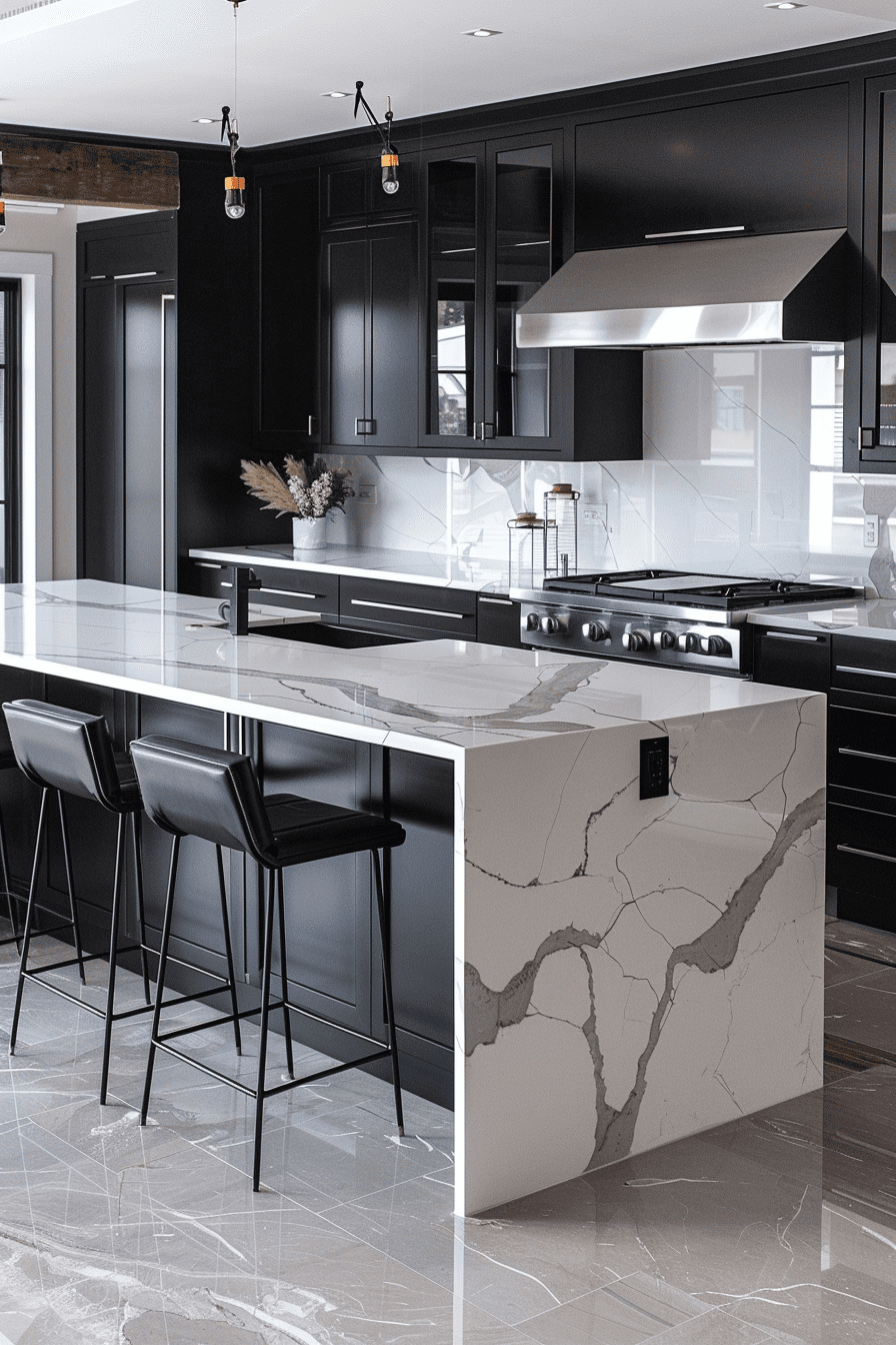 29 Black And White Modern Kitchen Ideas For A High-End And Contemporary ...