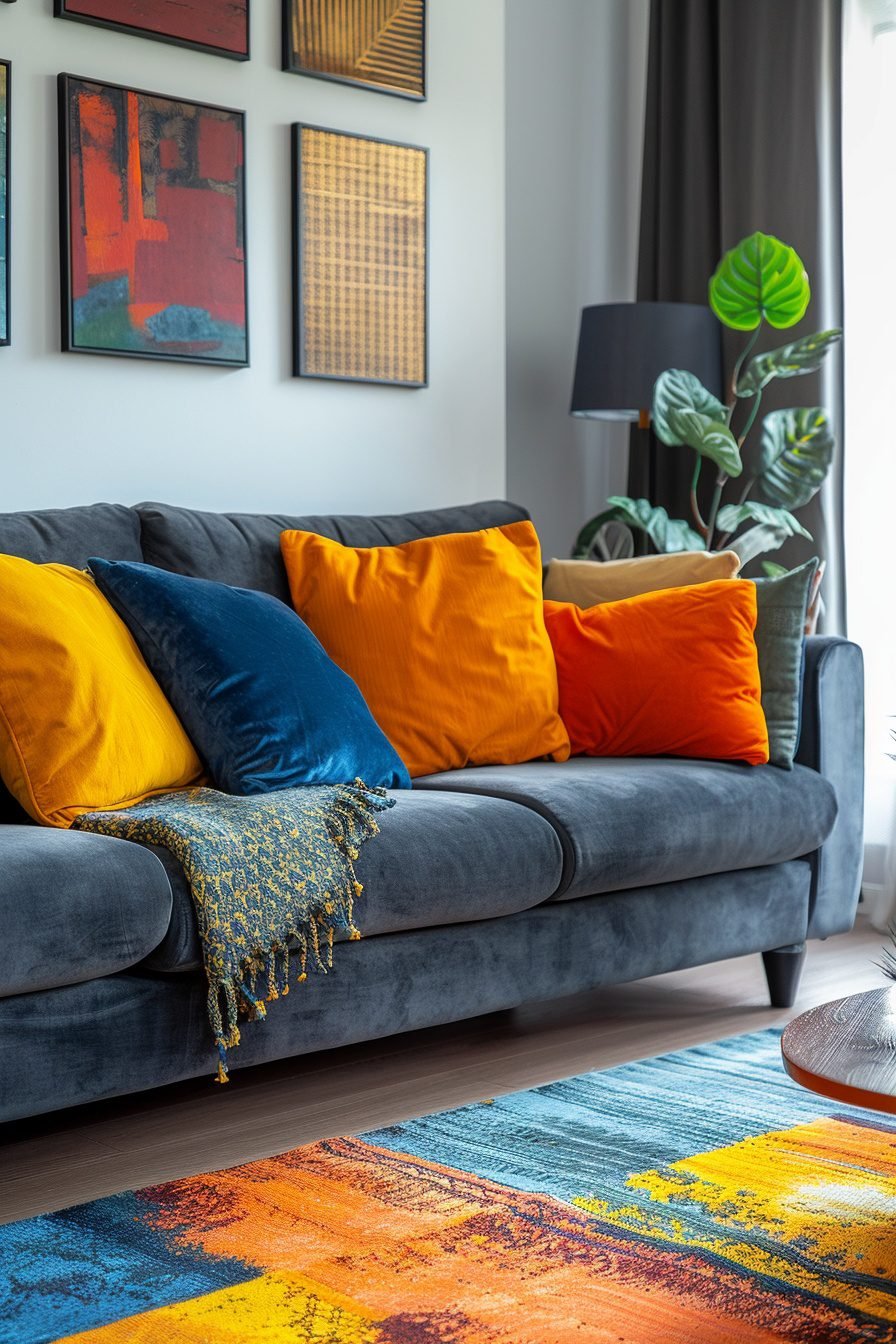 29 Dark Grey Couch Living Room Ideas For A Timeless Aesthetic - Learn ...