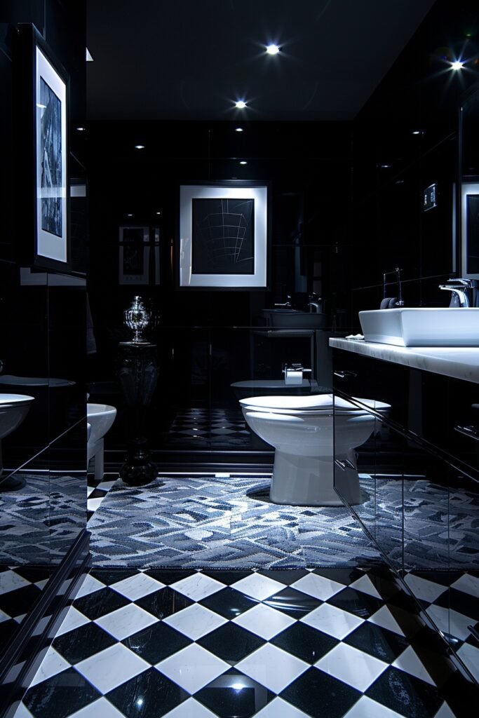 Dynamic Monochrome Urban Bath