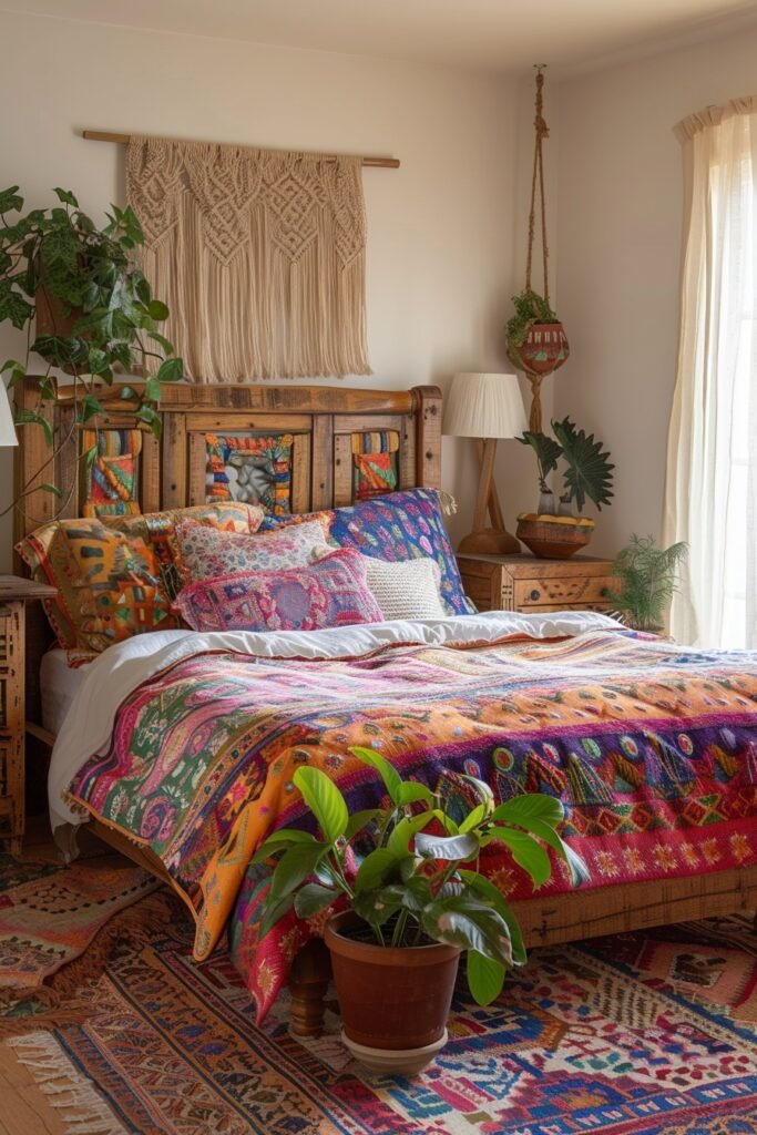 Eclectic Boho Retreat Bedroom