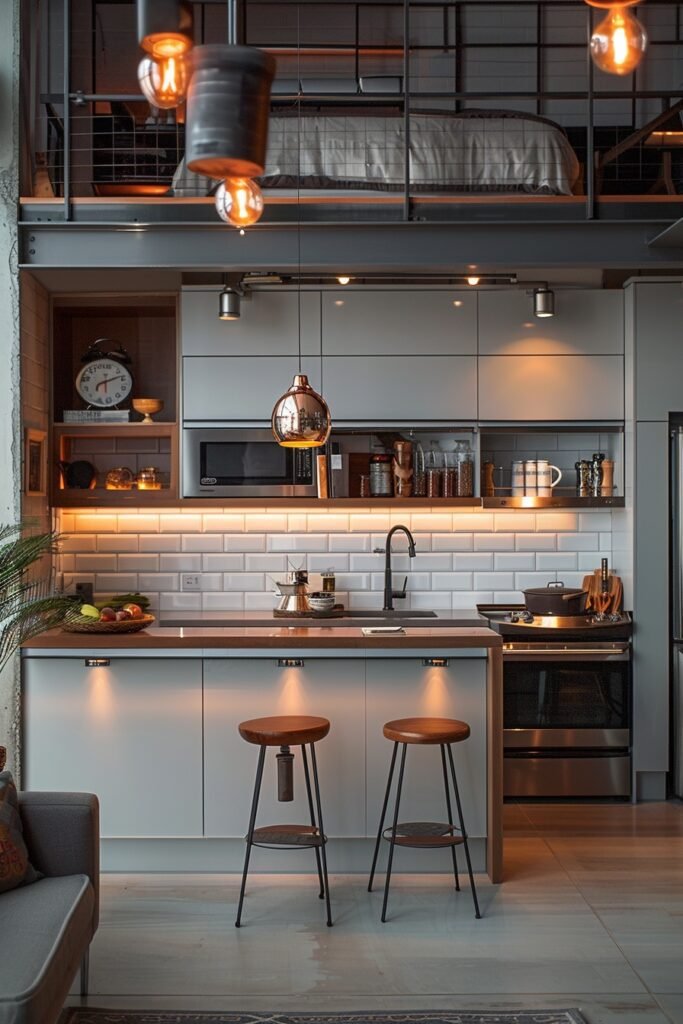 Efficient Compact Urban Kitchen Designs