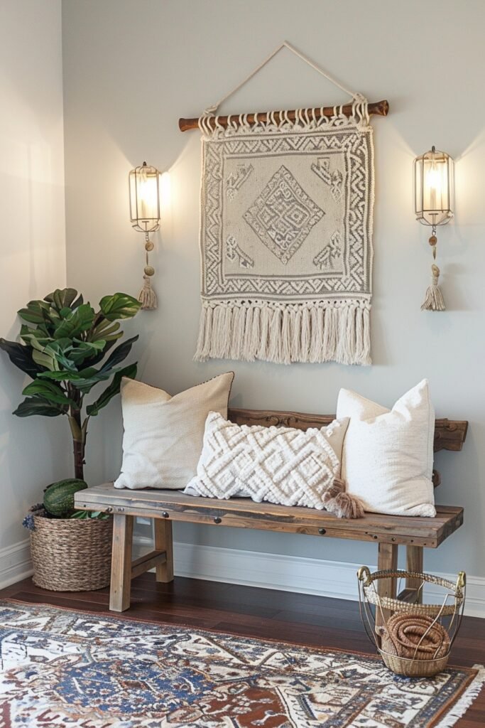 Elegant Boho Entryway