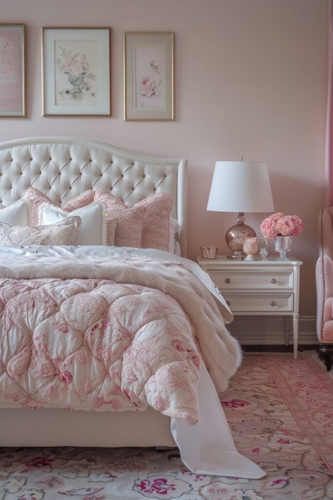 Elegant Pink Guest Rooms