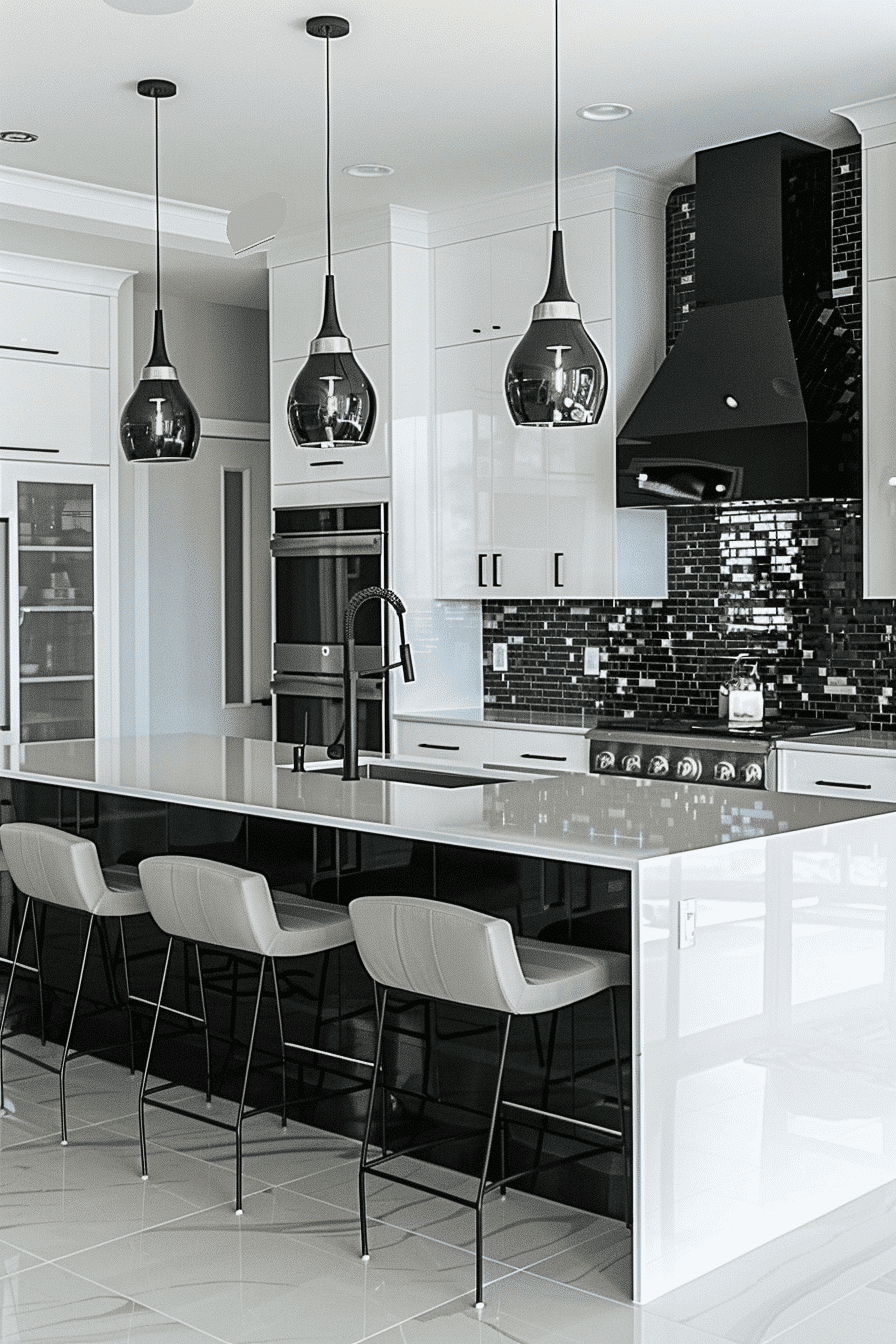 29 Black And White Modern Kitchen Ideas For A High-End And Contemporary ...