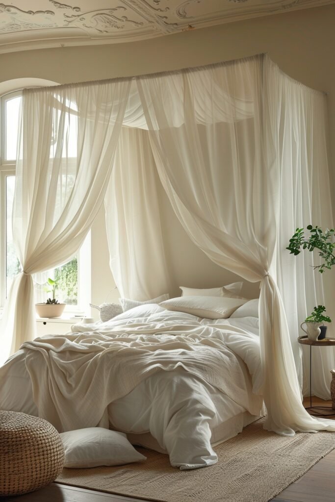 Ethereal Sheer Canopy Bed