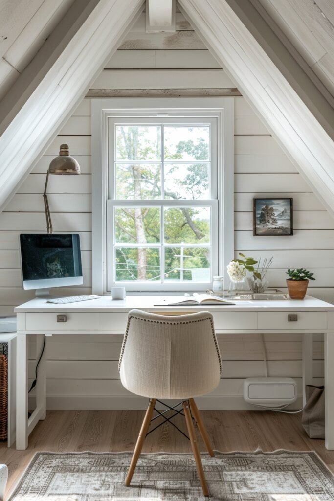 Focused Attic Study Station