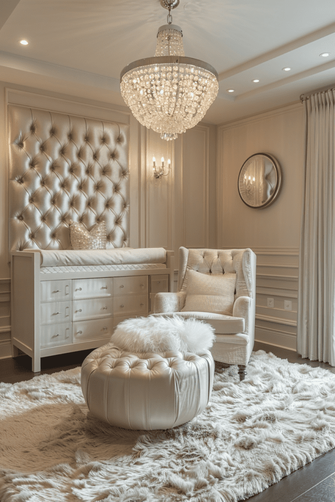 Gatsby-Inspired Glam Baby Room