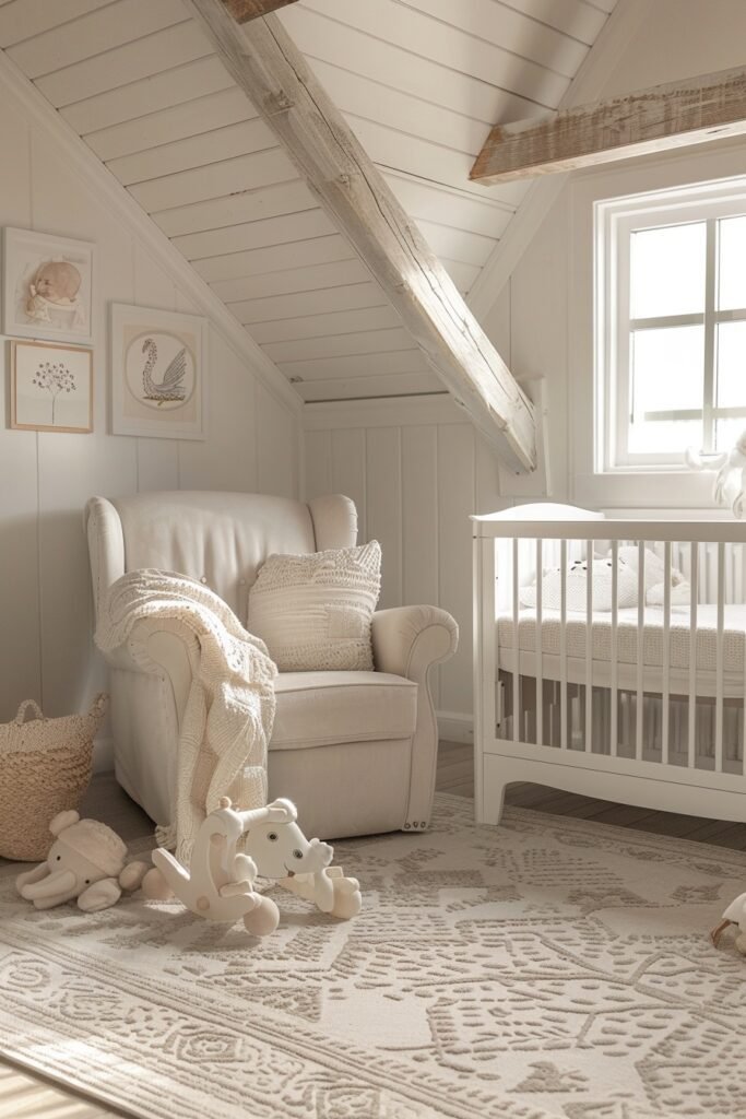 Gentle Attic Nursery Design