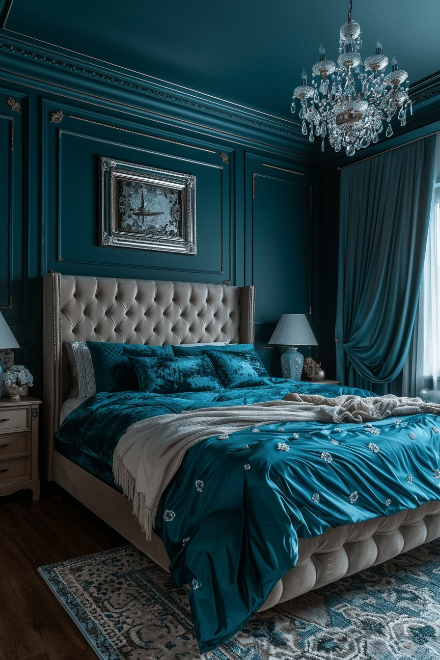 29 Dark Teal Bedroom Ideas - Learn California