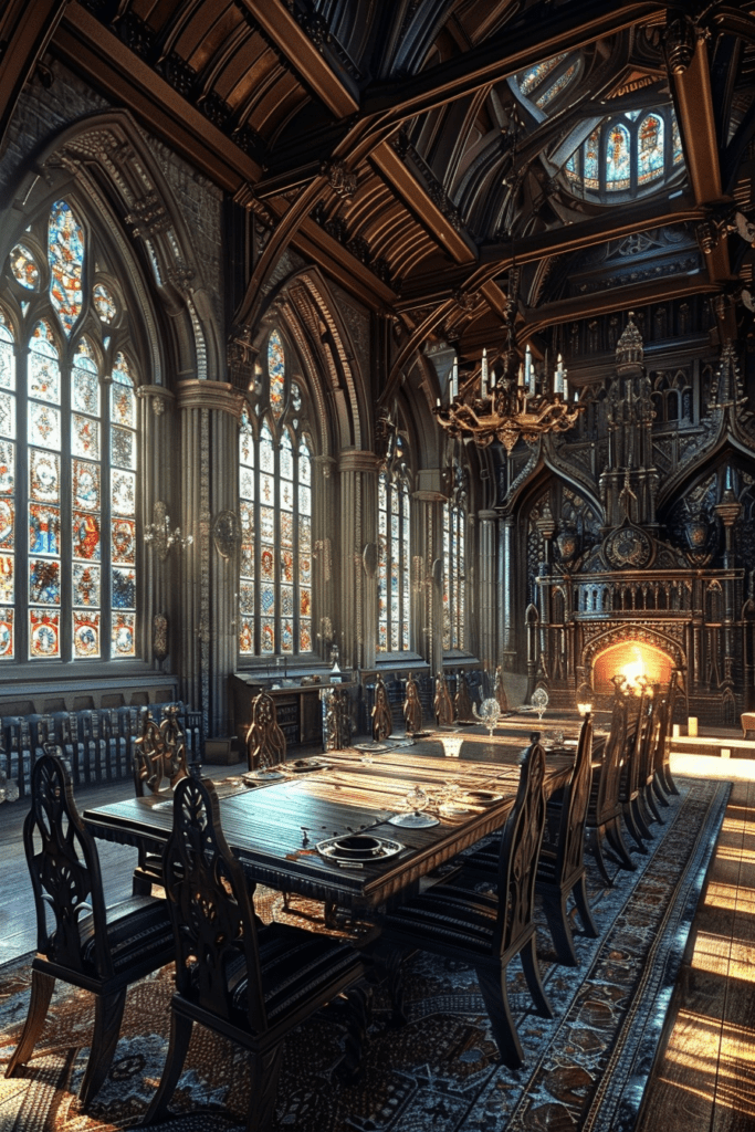 Gothic Revival Dining Chamber