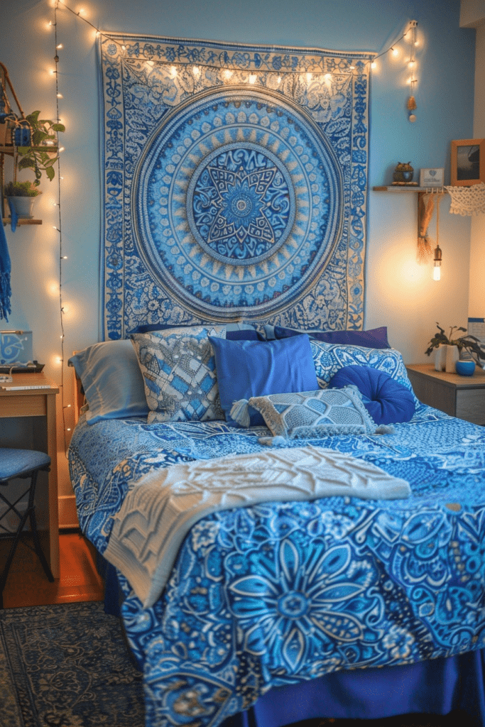 Harmonious Blue Retreat Dorm