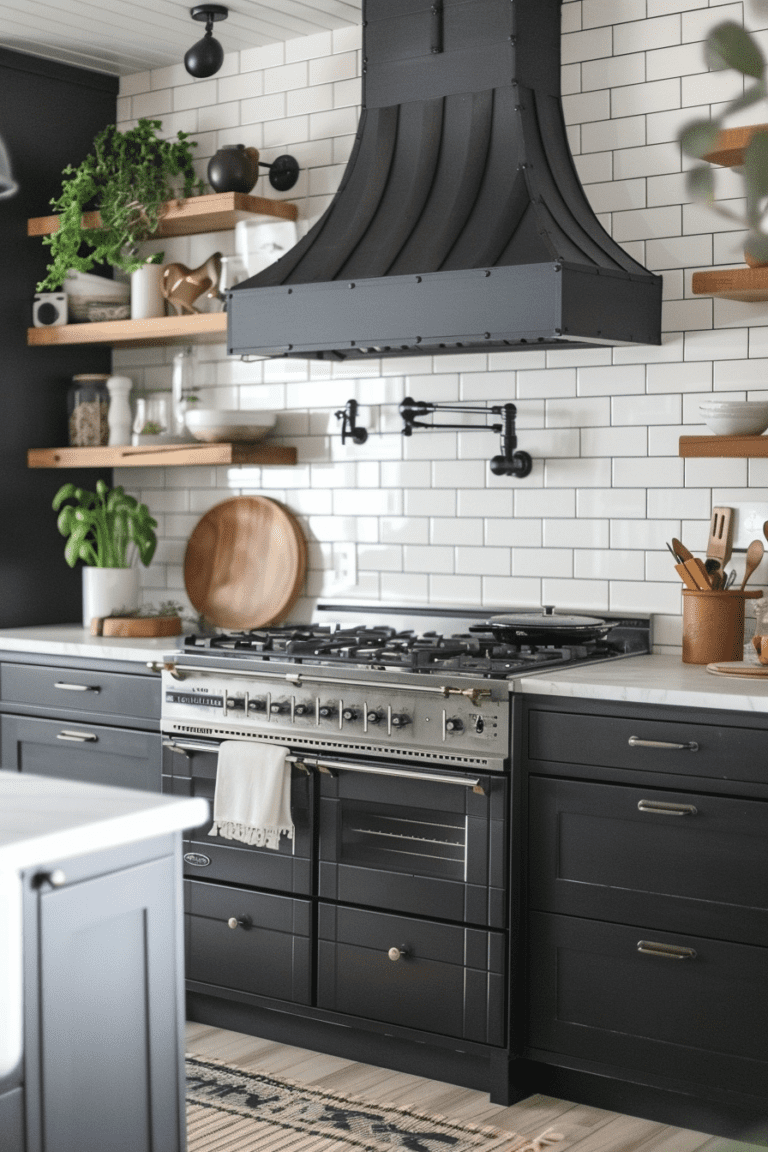 29 Black And White Modern Kitchen Ideas For A High-End And Contemporary ...