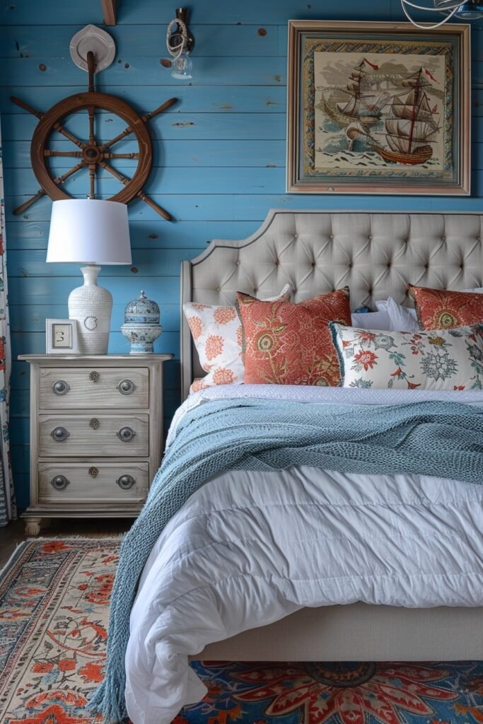 Lighthouse-Inspired Boho Room