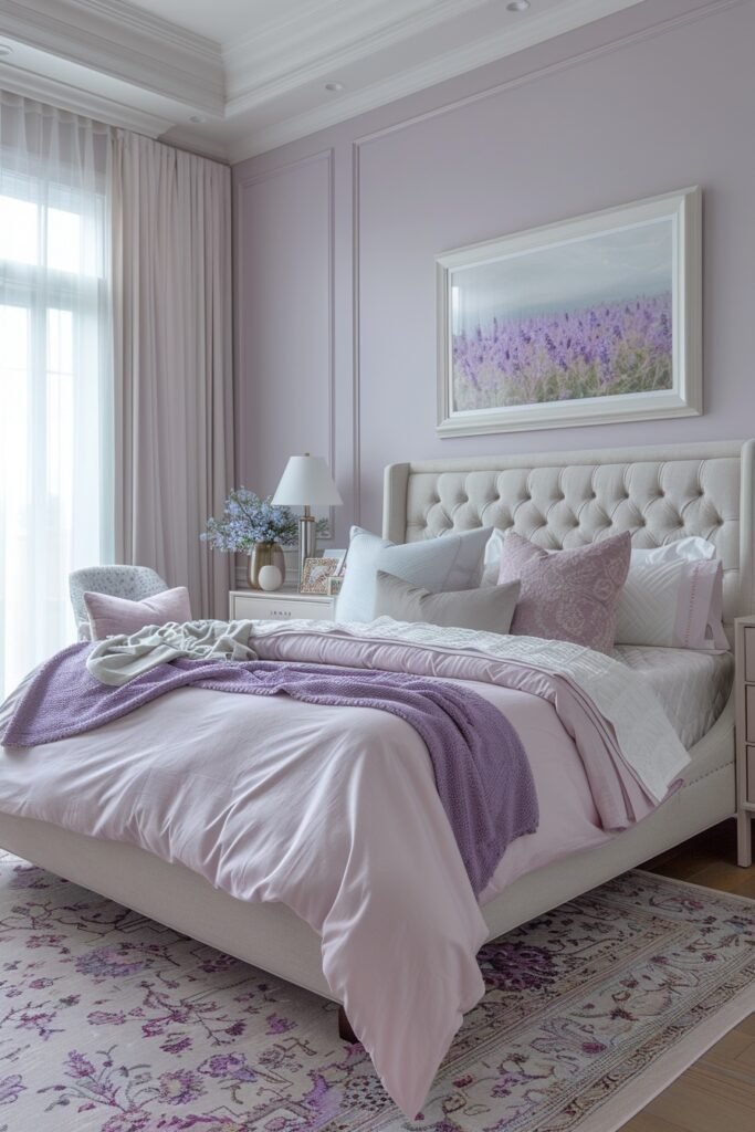 Luxe Lavender Bedroom