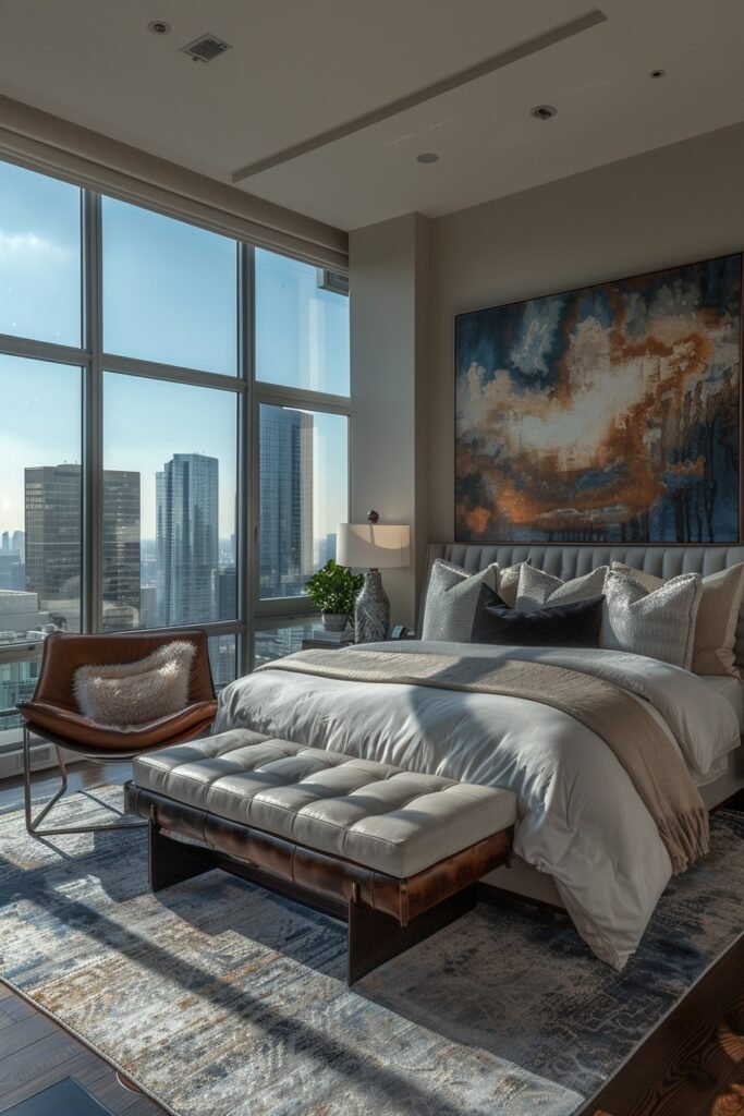 Luxurious High-Rise Urban Bedrooms