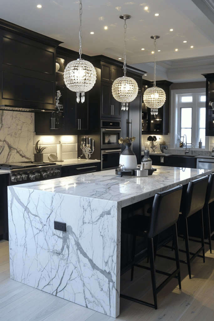 Luxurious Marble-Infused Kitchens