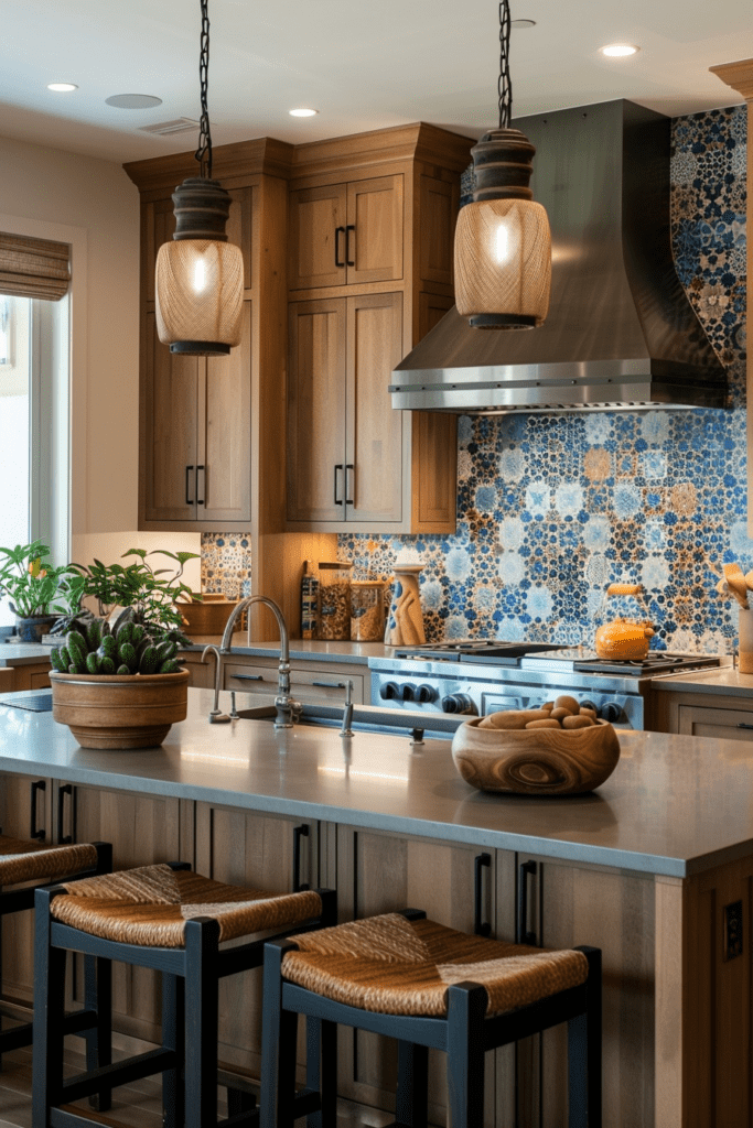 Mediterranean-Inspired Small Kitchen