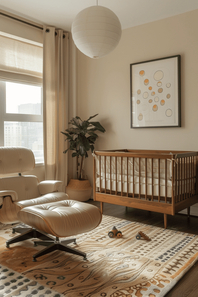 Mid-Century Modernist Baby Room