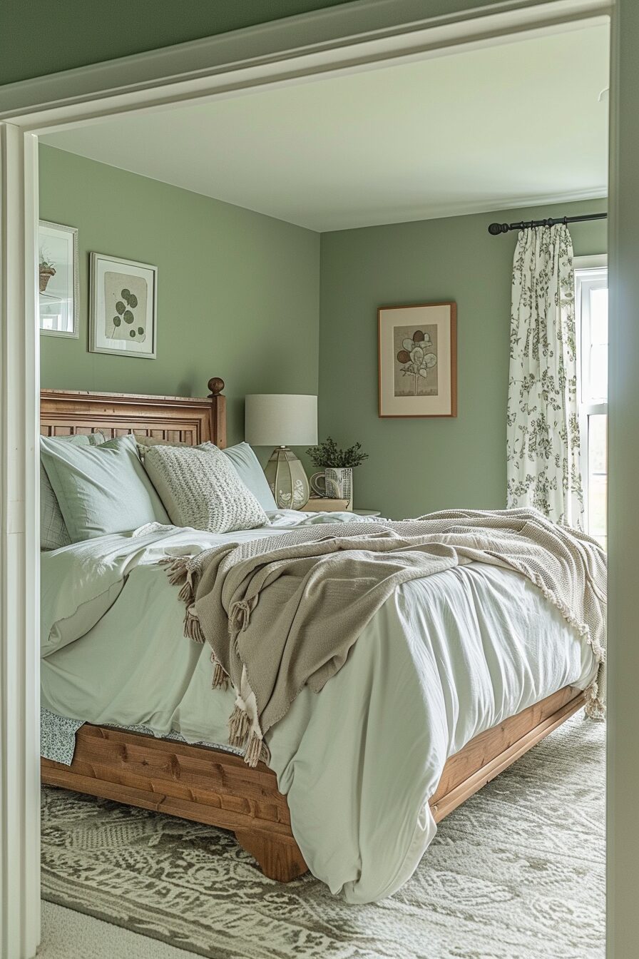 29 Sage Green Farmhouse Bedroom Ideas For A Peaceful Atmosphere - Learn ...