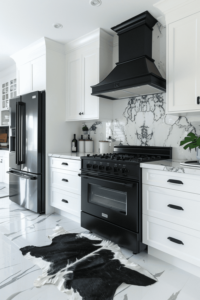 29 Black And White Modern Kitchen Ideas For A High-End And Contemporary ...