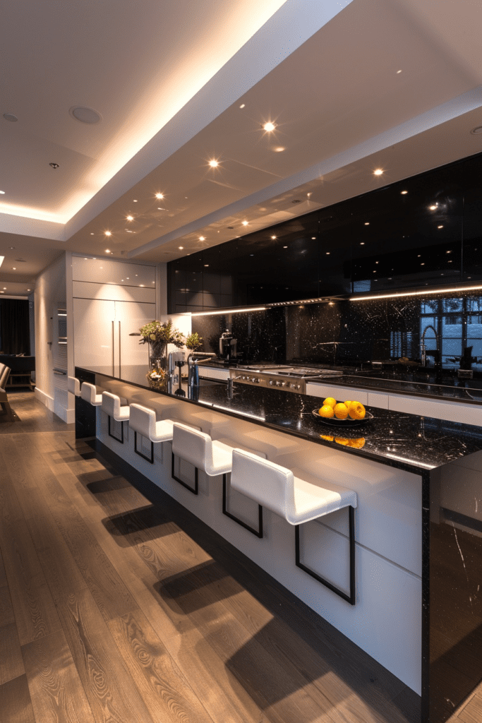 Modern Black Backsplash Designs