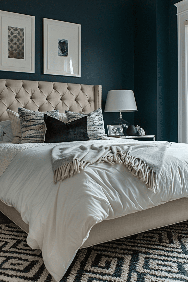 29 Dark Teal Bedroom Ideas - Learn California
