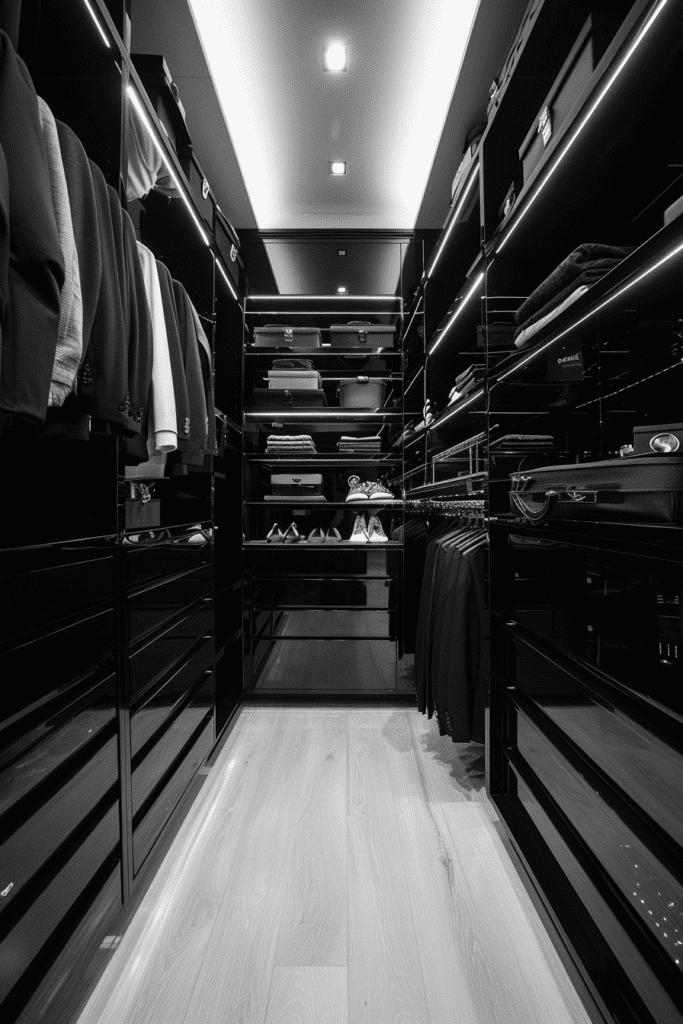 Monochrome Elegance Closet