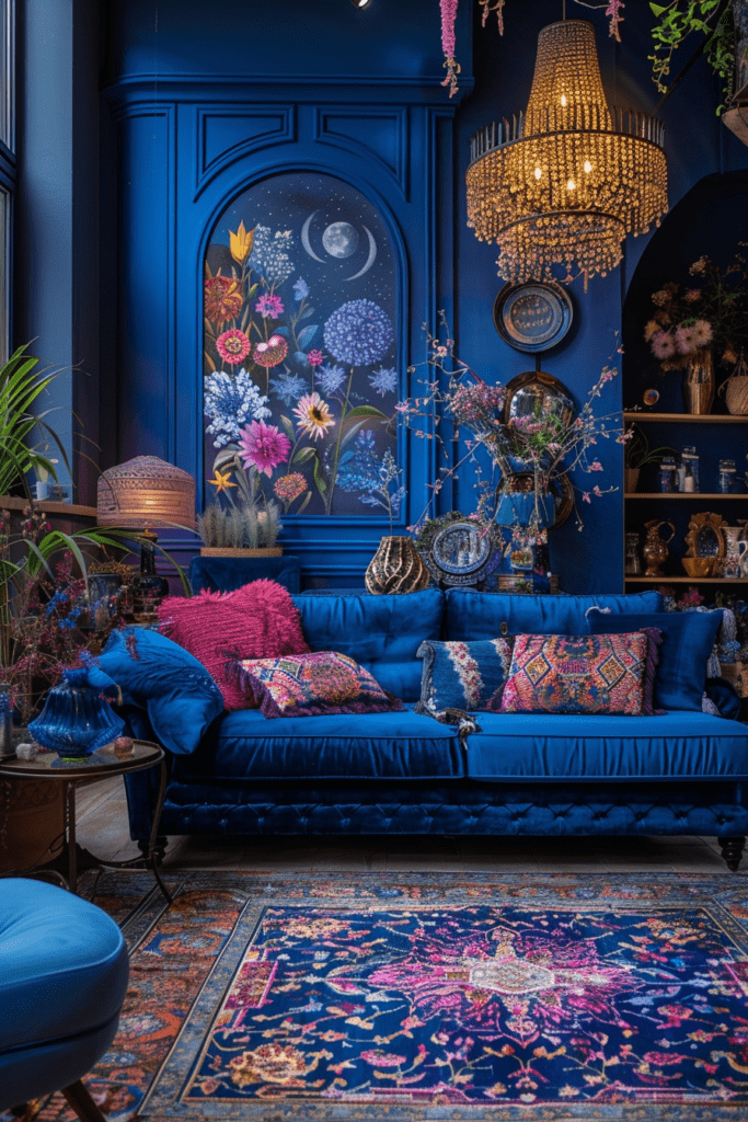 Moonlit Blue Boho Home